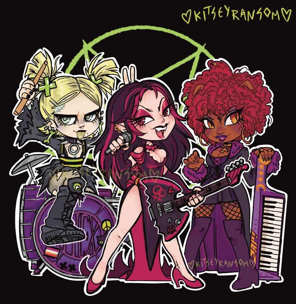 Hex Girls Glow In The Dark 3 Inch Charm