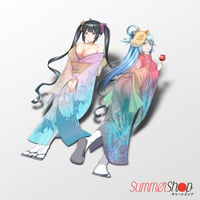 Image 2 of [Limited] Kimono Oilslick Spot Diecut Hestia, Aqua, Chizuru, Ruka
