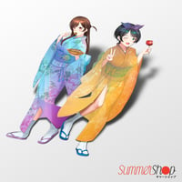 Image 3 of [Limited] Kimono Oilslick Spot Diecut Hestia, Aqua, Chizuru, Ruka