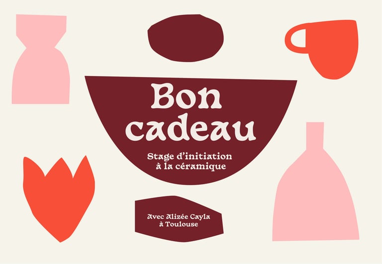 Bon cadeau - Stages d'initiation à la céramique