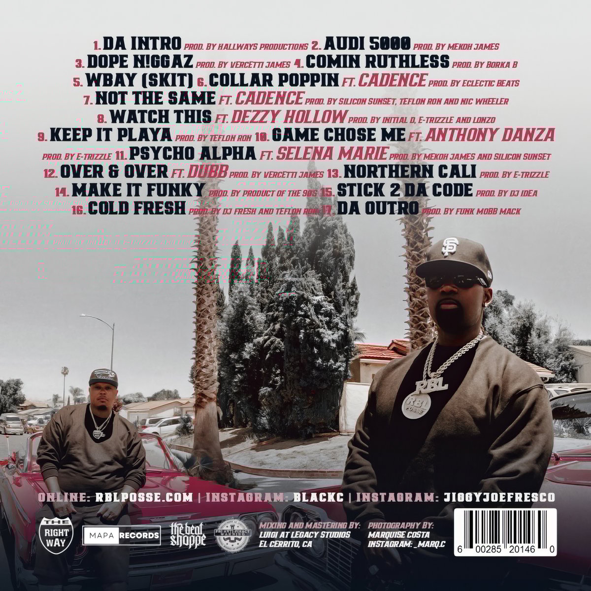 BLACK C x JOE FRESCO - RUTHLESS (CD) / Ruthless By Law
