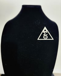 Image 3 of Pearl Symbol Pyramid Brooch 