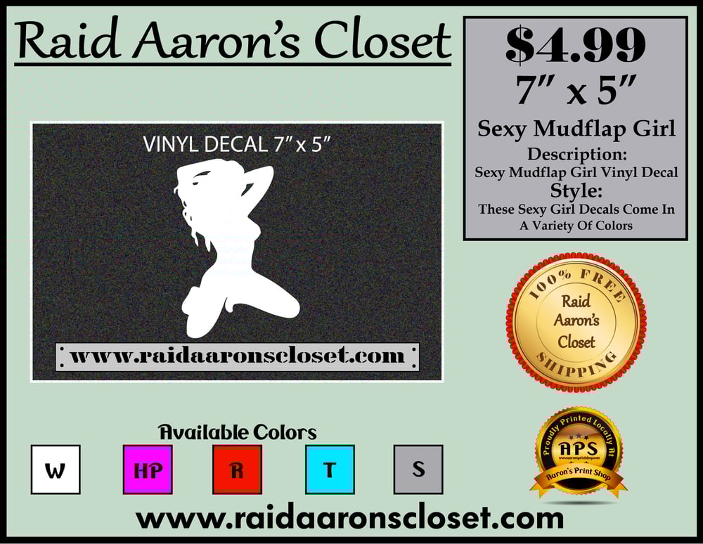 Image of Sexy Mudflap Girl Vinyl Decal