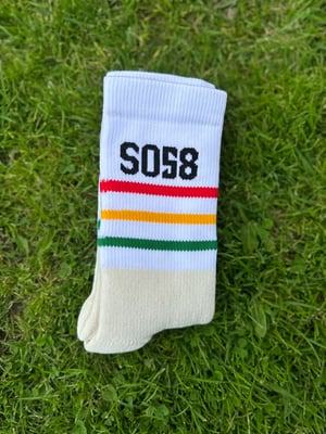 Image of SO58 Bespoke Socks White (Three Sizes) 