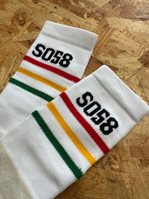 Image of SO58 Bespoke Socks White (Three Sizes) 