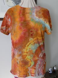 Image 1 of Pumpkin Rust Geode - Ice Dyed T-shirt - Women's Large - Free Shipping