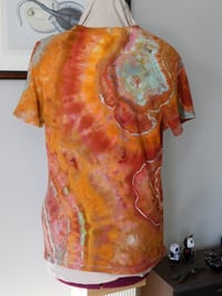 Image 3 of Pumpkin Rust Geode - Ice Dyed T-shirt - Women's Large - Free Shipping