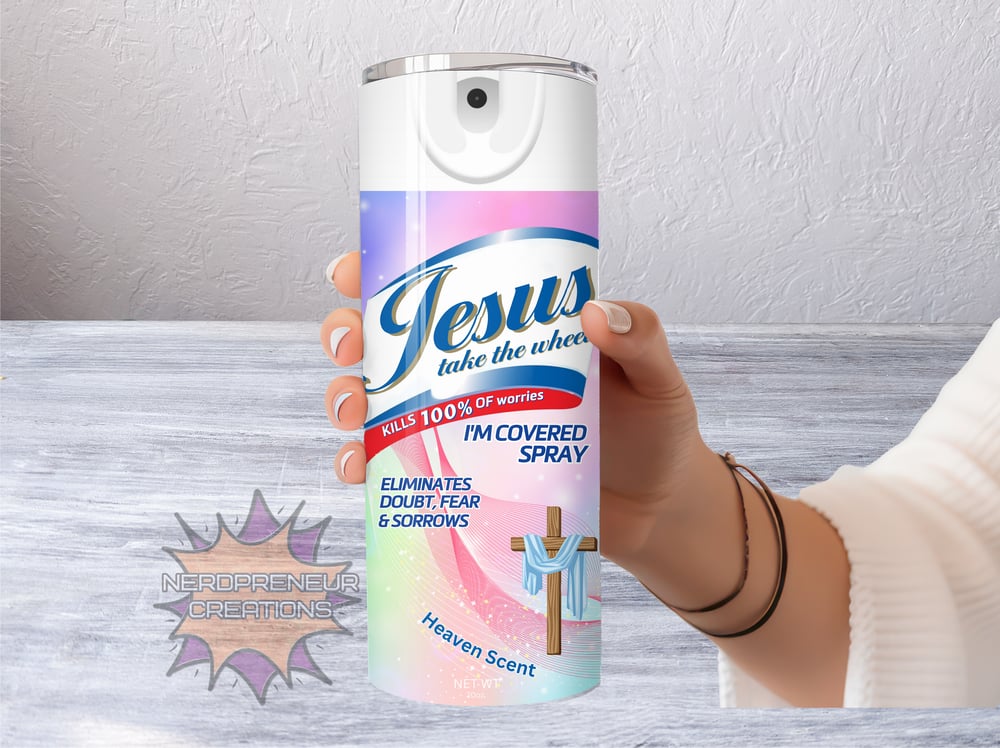 Image of 20 oz Jesus Take the Wheel Skinny Tumbler