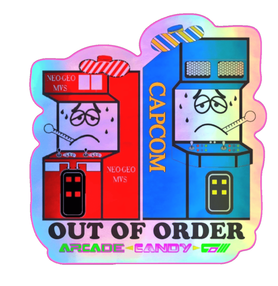 Image of Out of Order Arcade Pin Series (Red/Blue) 