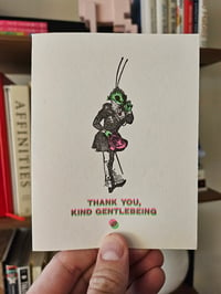 Image 1 of Thank You, Kind Gentlebeing greeting card (2nd edition)