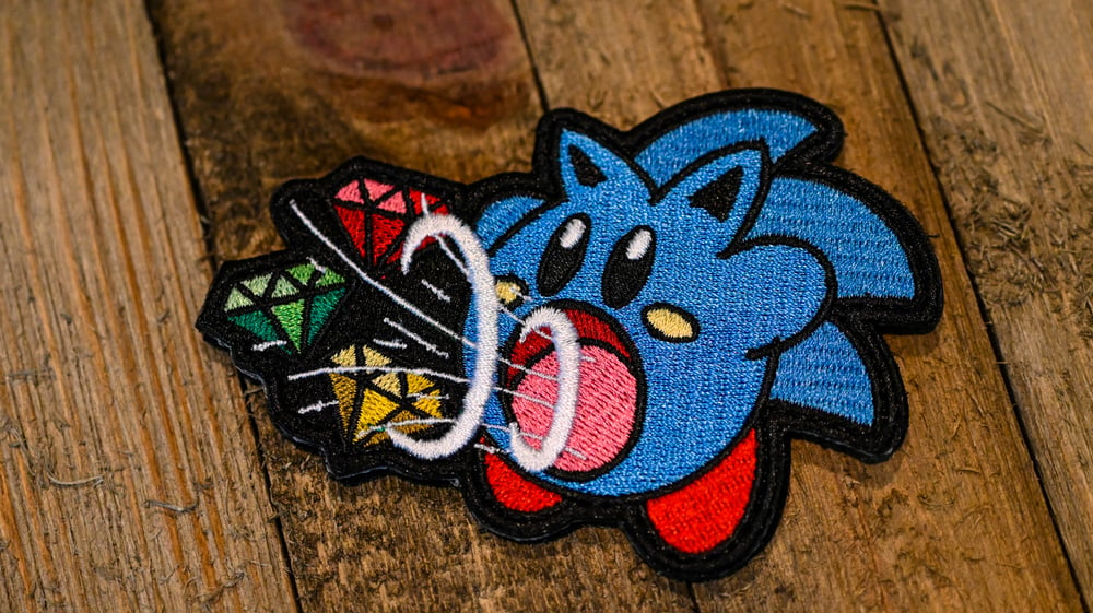Image of KIRBY "SONIC" EMBROIDERED PATCH