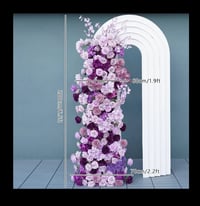 Image 1 of Shades of purple  flower runner row 