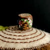 tree stump fairy house decorative sewing pin
