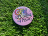 Gay Little Artist Button Pin (Holo!)