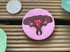 (discounted!)'Back Off' Uterus Snake Button Pins Image 2