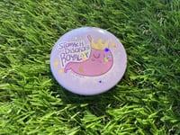 Image 1 of Stomach Disorder Royalty Button Pin (holo!)