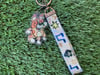 Orange Dog Lanyard Keychain (holo!)