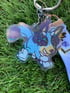 Blue Dog Lanyard Keychain (holo!) Image 4