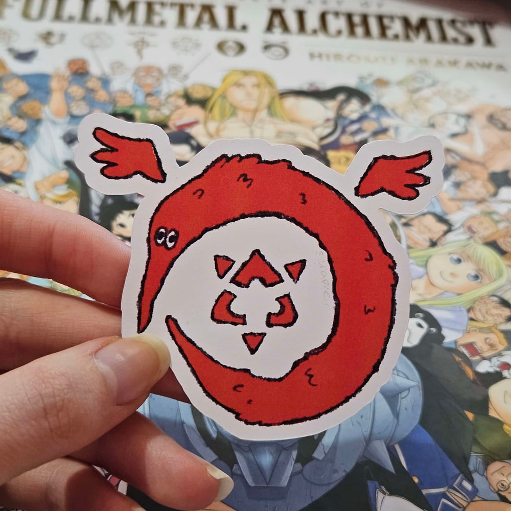 Image of Ouroboros on a String - FMA Sticker