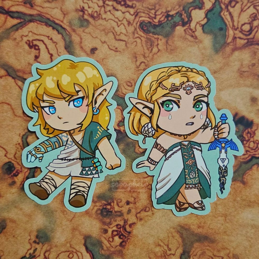 Image of Link & Zelda TOTK - Stickers