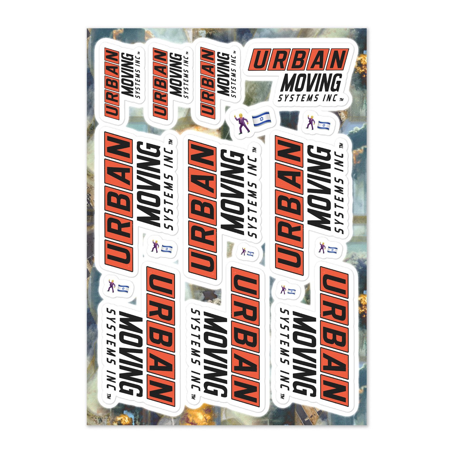 Urban Moving Systems Vinyl Sticker Sheet | Post-America