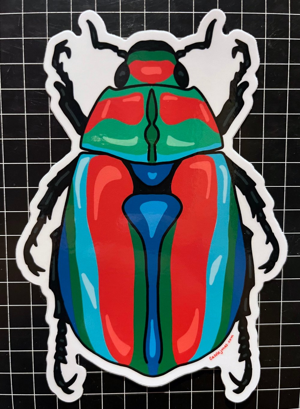 Image of Hercules Beetle Sticker