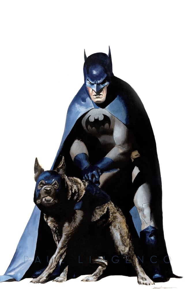 Image of Batman and Ace - Print