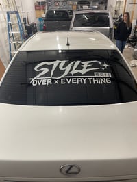 Style over everything windshield banner 