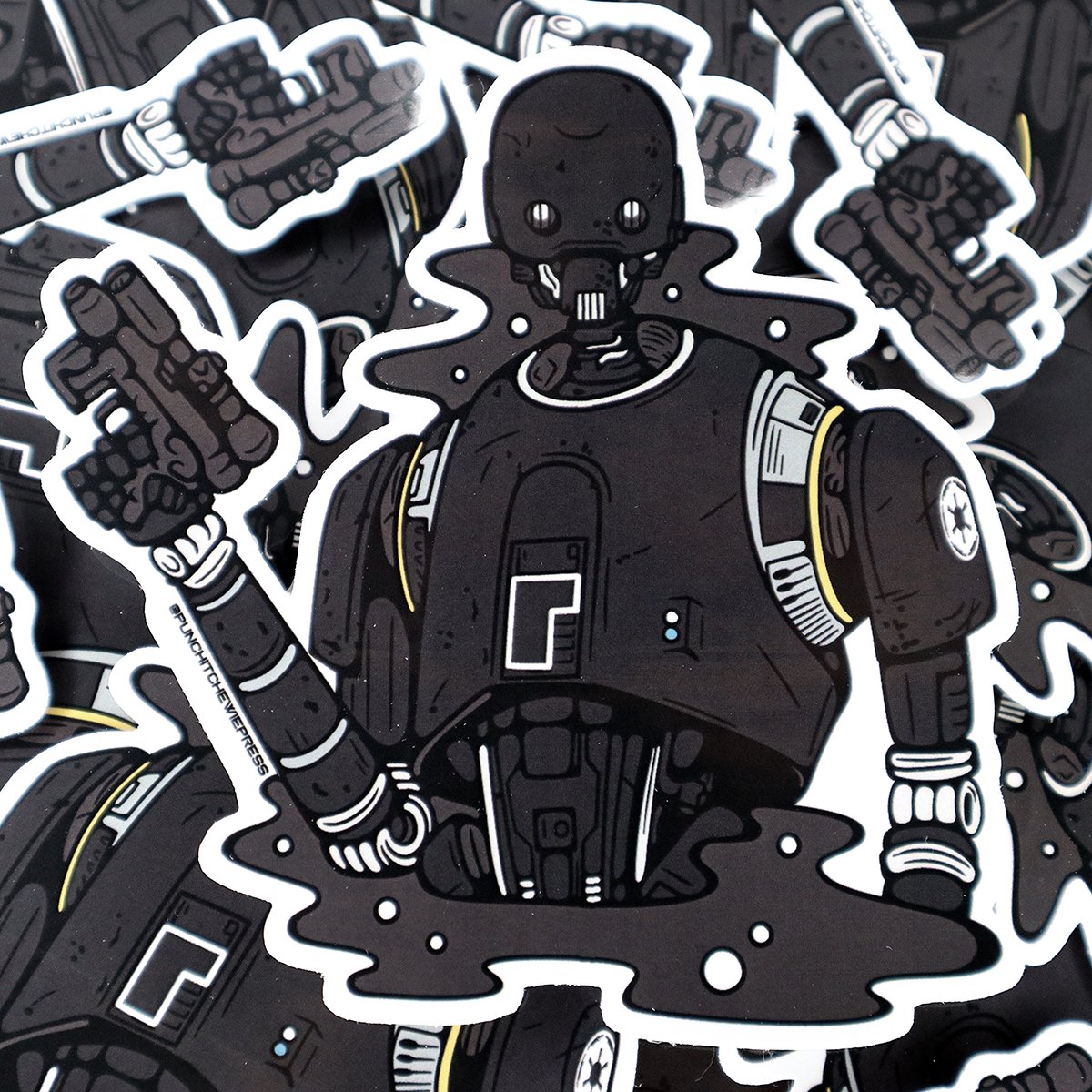 Defected Droid Sticker | Punch It Chewie Press