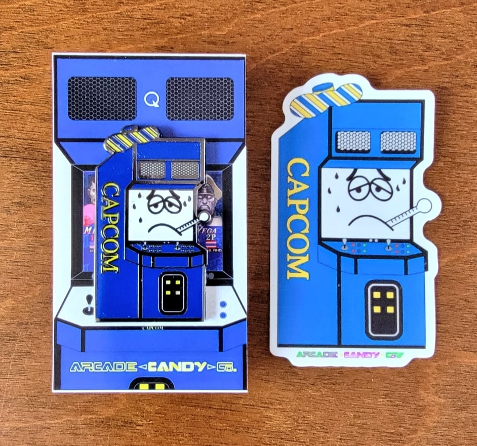 candy　モリオン　③ Out of Order Arcade Pin Series (Red/Blue) | Arcade Candy Co.