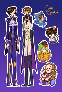 Image 2 of Code Geass Stickers (PREORDER)