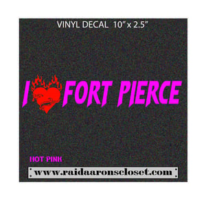 Image of I Love Fort Pierce Vinyl Decal