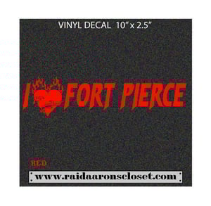 Image of I Love Fort Pierce Vinyl Decal