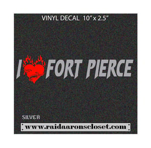 Image of I Love Fort Pierce Vinyl Decal