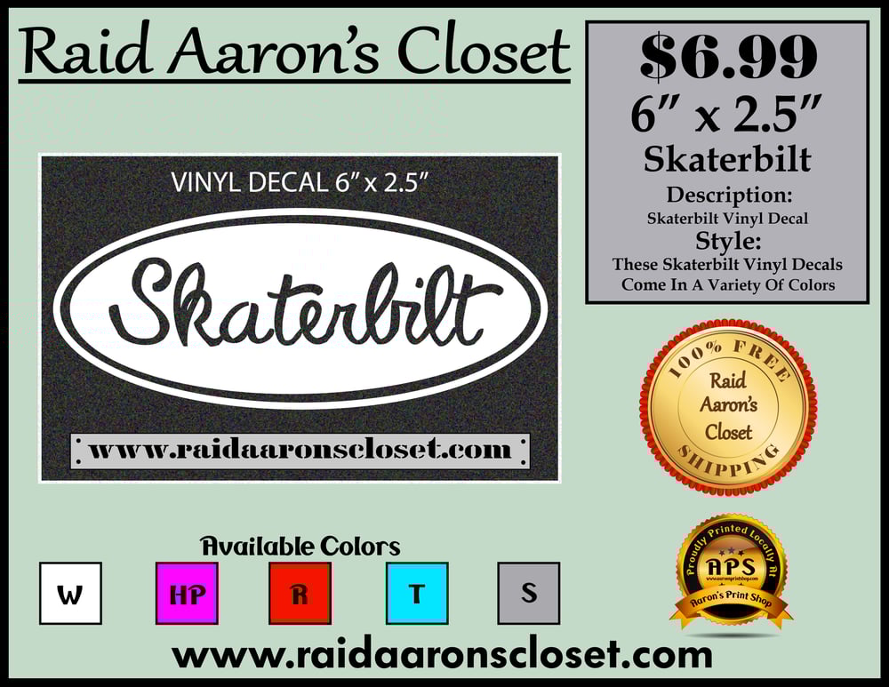 Image of Skaterbilt Vinyl Decal
