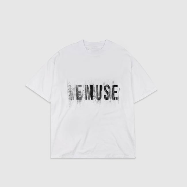 Le Muse Logo Dripped (WHITE)