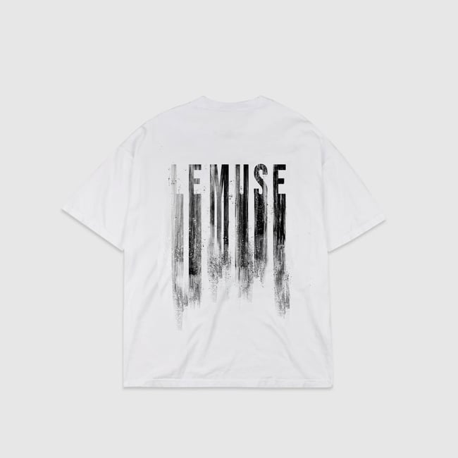 Le Muse Logo Dripped (WHITE)