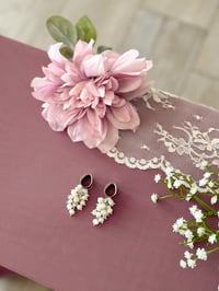 Image 1 of White Pearl Clusters (Silver)