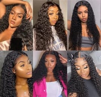 Image 5 of 13x4 Transparent/HD Kinky Curly  Frontal Wig