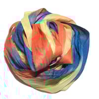 Image 3 of 10YD.  MAJESTIC  HAND DYED SARI SILK RIBBON BY COLOR KISSED SILK