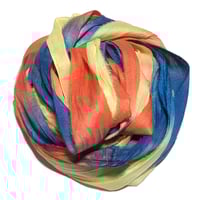 Image 5 of 10YD.  MAJESTIC  HAND DYED SARI SILK RIBBON BY COLOR KISSED SILK