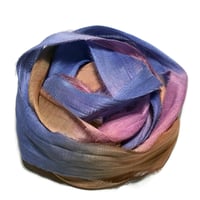 Image 2 of 10YD. DREAM CATCHERS  HAND DYED SARI SILK RIBBON BY COLOR KISSED SILK