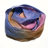 Image 5 of 10YD. DREAM CATCHERS  HAND DYED SARI SILK RIBBON BY COLOR KISSED SILK