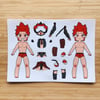 KiriBaku Dress-Up sticker sheets