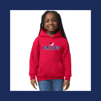 Image 2 of OKCS "EAGLES" 50/50 Heavy Blend™ Hoody Sweater (PRE-ORDER)