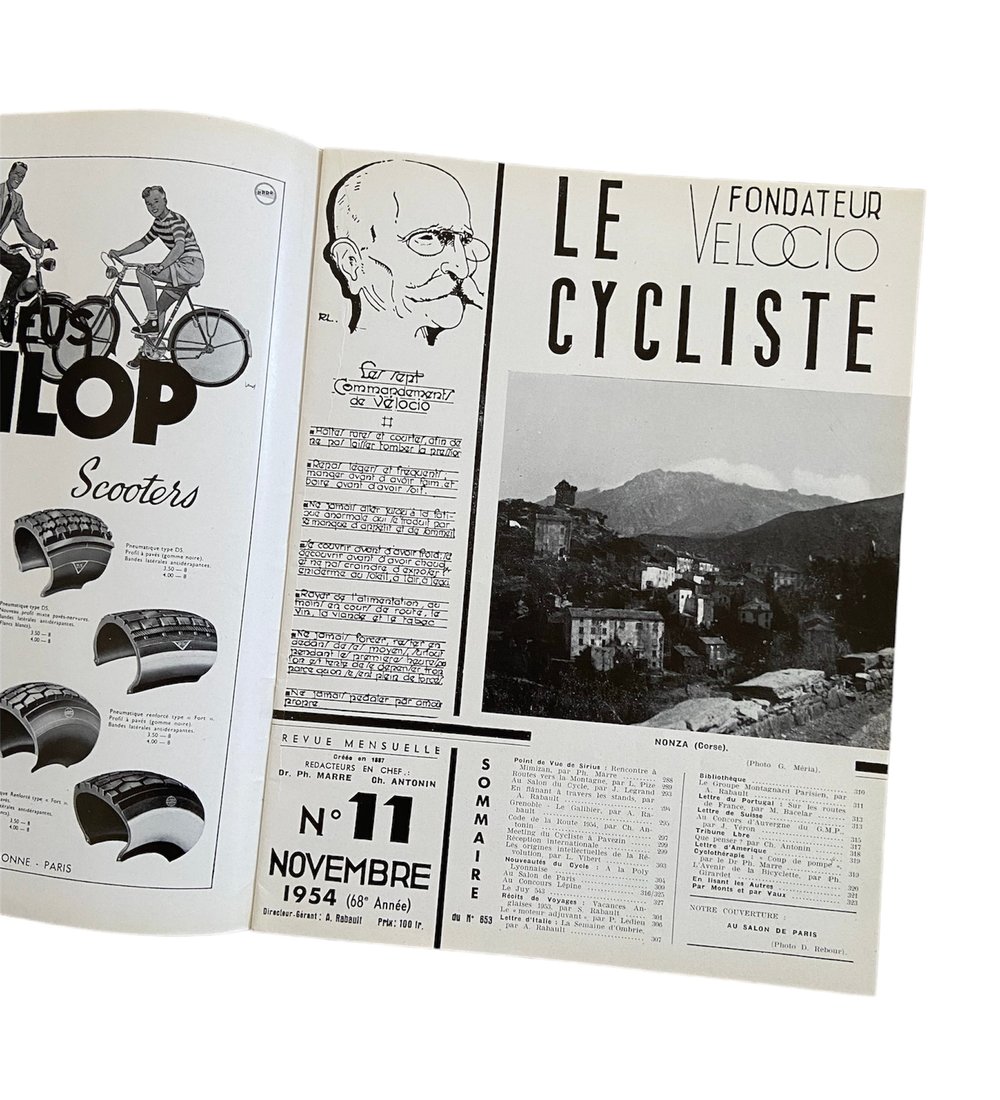 French cycling magazine "Le Cycliste" founded by Paul de Vivie, aka Velocio.