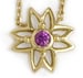 Image of Pink Sapphire Flower Necklace