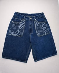 Image 1 of Blue Edition Sloucher Jorts