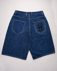 Image 2 of Blue Edition Sloucher Jorts