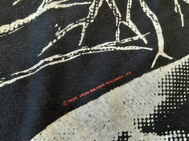 1992 Iron Maiden T-Shirt OVP